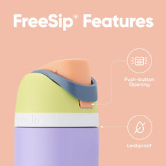 Owala FreeSip Insulated Stainless Steel Water Bottle with Straw, BPA-Free Sports Water Bottle, Great for Travel, 24 Oz, Denim