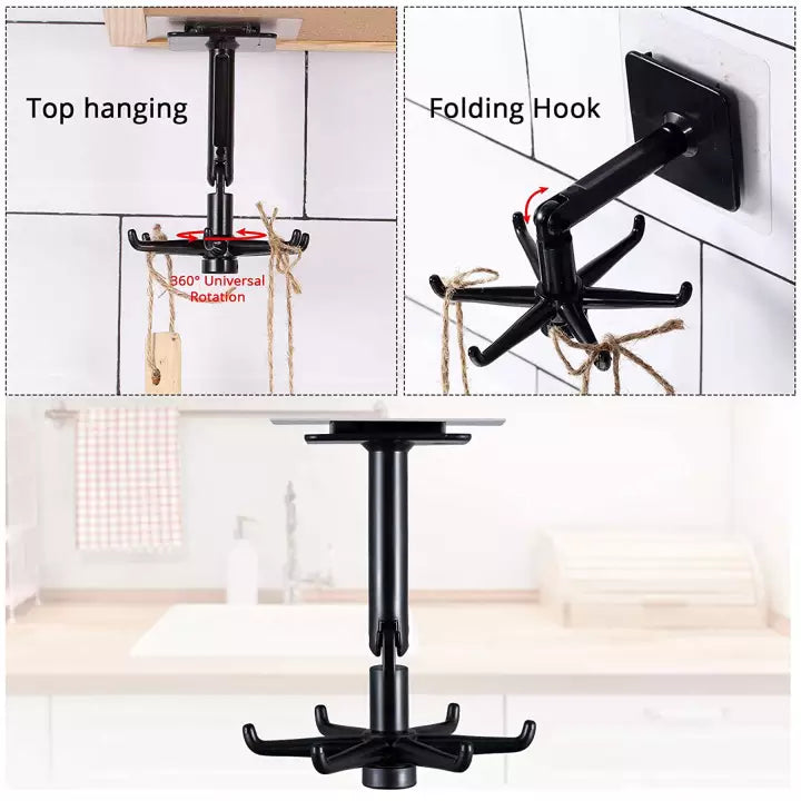 360° Rotating Multifunctional Wall Mount Hook