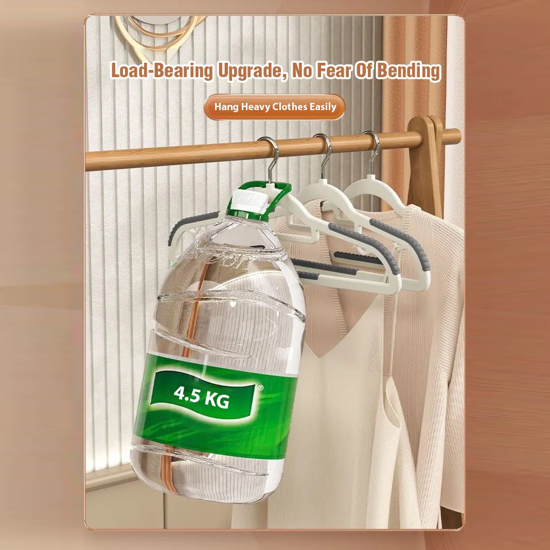 Non-Slip Clothes Hangers [10 Pcs] - Dual-Use Dry and Wet Hangers for Wardrobe