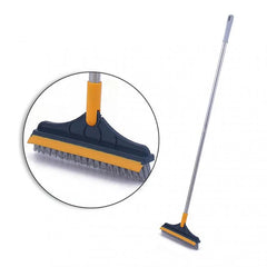 2in1 Floor Scrub Brush with Wiper