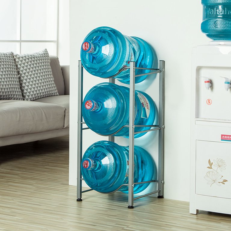 5 Gallon Water Bottle Stand, Metal Water Bottle Holder Storage Rack