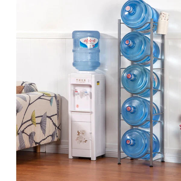 5 Gallon Water Bottle Stand, Metal Water Bottle Holder Storage Rack