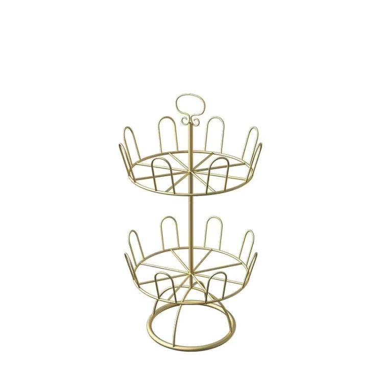 Shoe Rack Outdoor Balcony Iron Metal Rotary Slipper Rack Floor Type Multifunctional Shoe Rack
