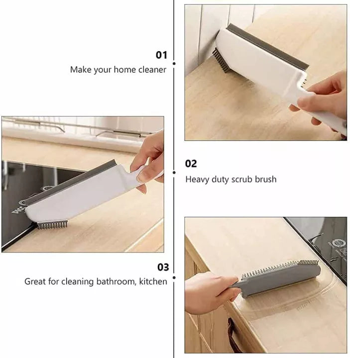 3-in-1 Multifunctional Cleaning Brush, Kitchen Sink Glass Tile Bathroom Wall Cleaning Tool