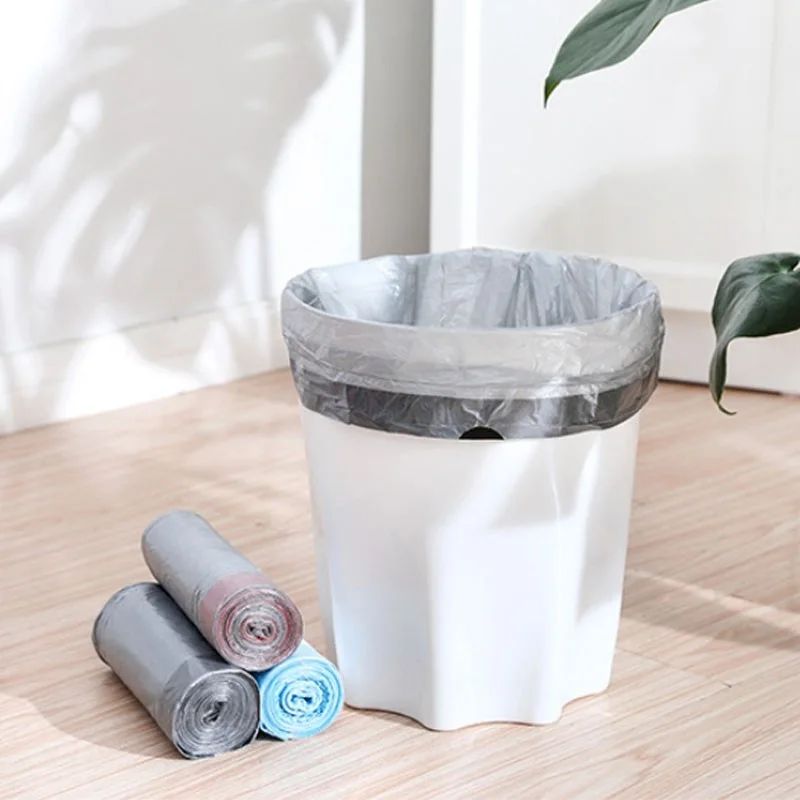 75 PCS x Drawstring Garbage Bag, Disposable Strong Thicken Trash Bag