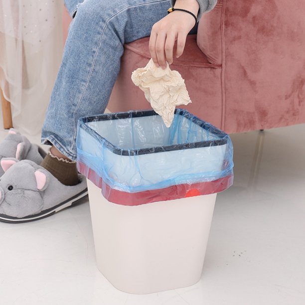 75 PCS x Drawstring Garbage Bag, Disposable Strong Thicken Trash Bag