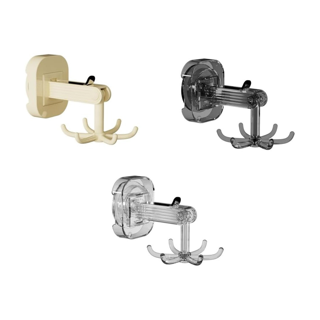 360° Rotatable Suction Cup Hook - Shower Organizer Hook for Bathroom, Kitchen