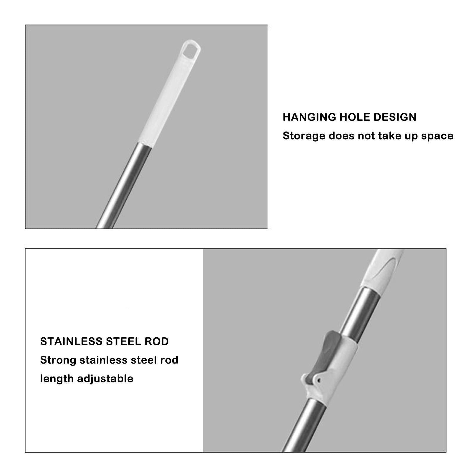 360° Spin Mop and Bucket Set - Self-Separating System, 2 Microfiber Pads, For Floor Cleaning