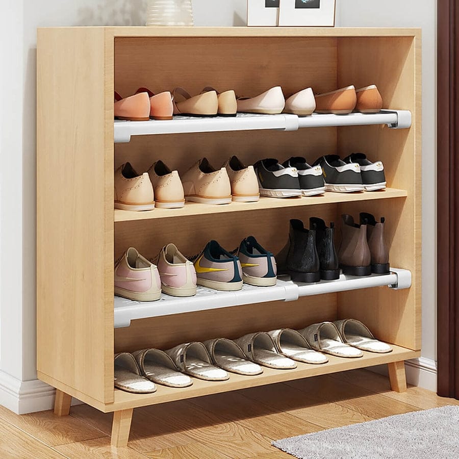 Expandable Closet Tension Shelf Divider - Adjustable Compartment Layered Partition