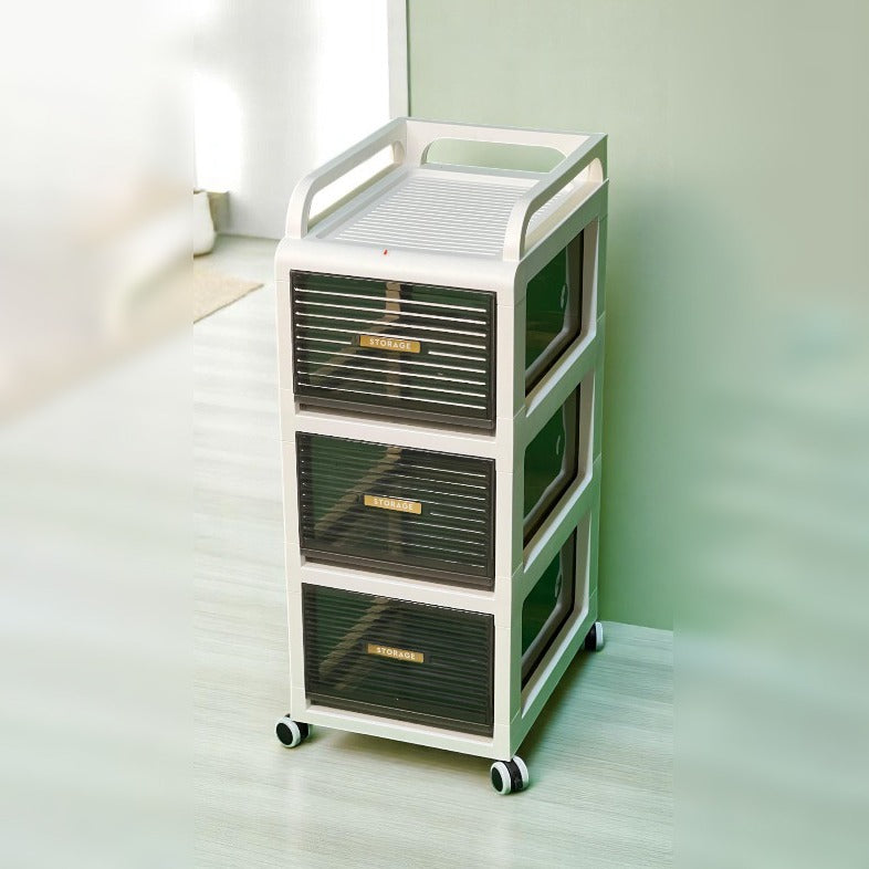 Multi-layer Storage Cabinet, Drawer Type Storage Unit, Home Office Organizer Cart