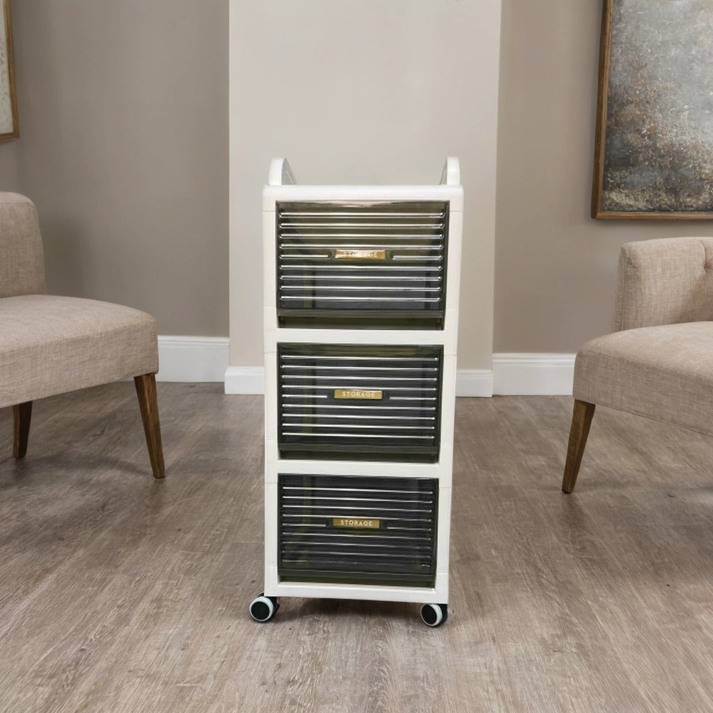 Multi-layer Storage Cabinet, Drawer Type Storage Unit, Home Office Organizer Cart