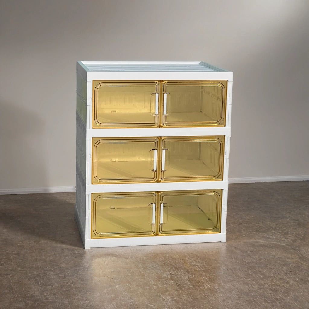 3 Tier Storage Cabinet Bin – Organizer Shelf Rack for Home & Office