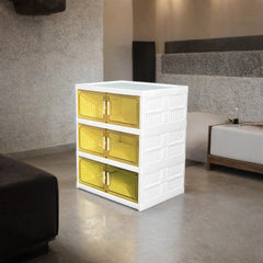 3 Tier Storage Cabinet Bin – Organizer Shelf Rack for Home & Office