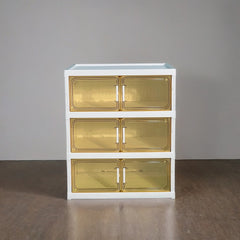 3 Tier Storage Cabinet Bin – Organizer Shelf Rack for Home & Office