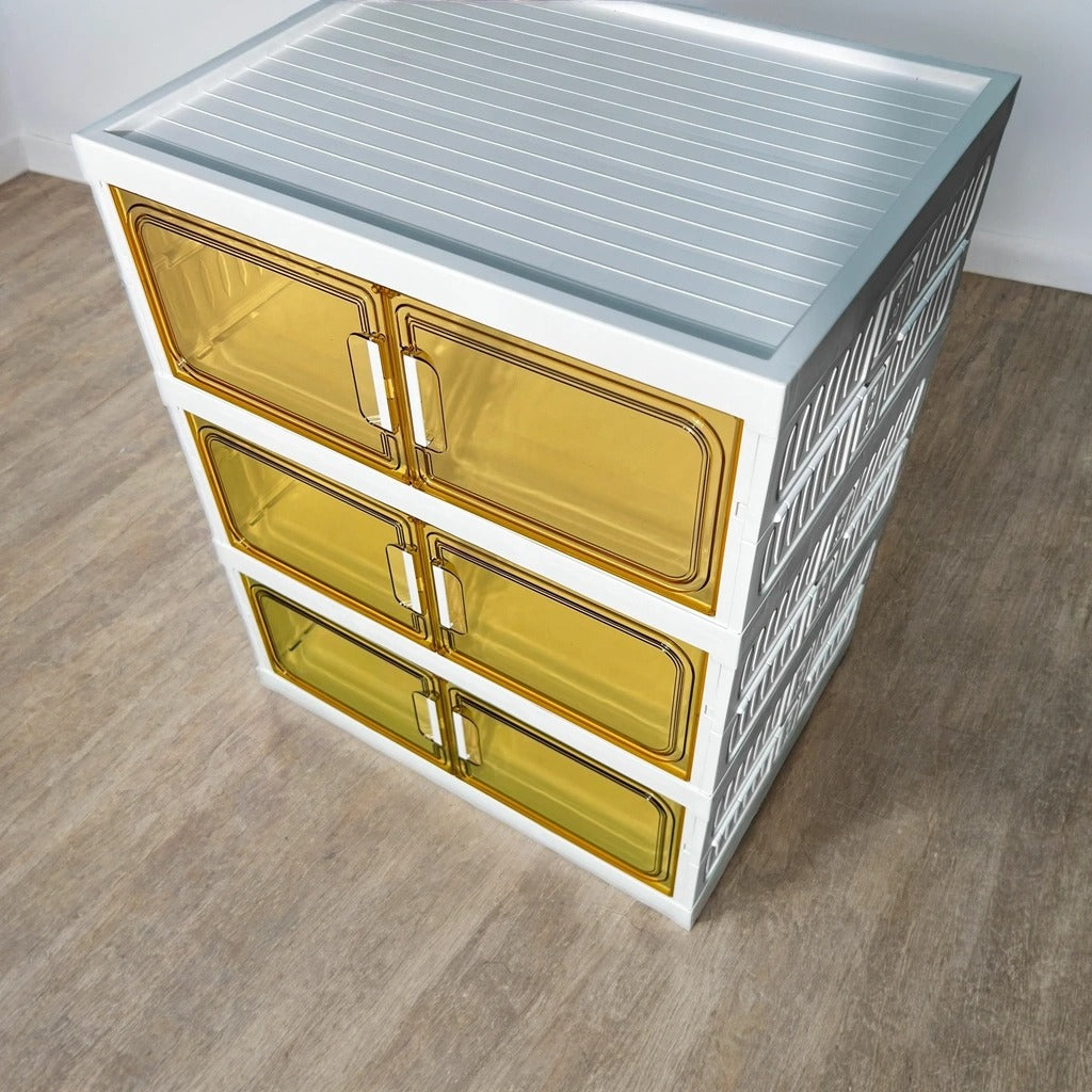 3 Tier Storage Cabinet Bin – Organizer Shelf Rack for Home & Office