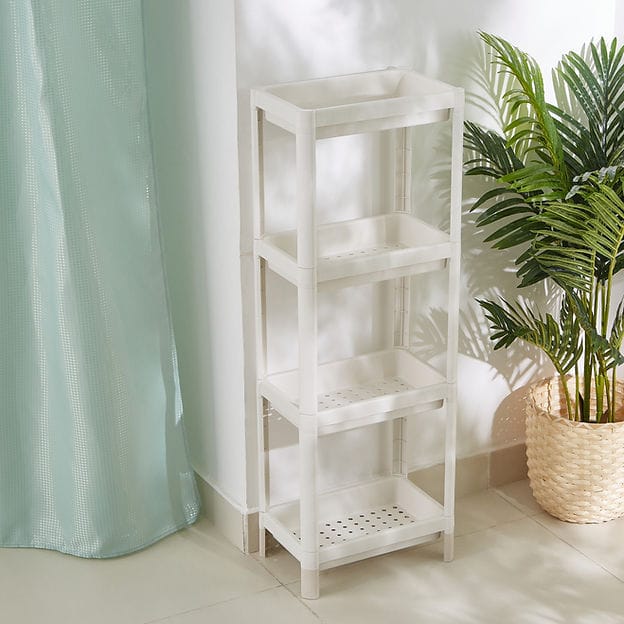 4- Tier Cart,  Multi-purpose Storage Shelf, Bathroom Organizer Stand