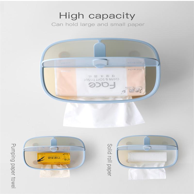 ECOCO Multifunctional Tissue Organizer Box with Remote Control Storage