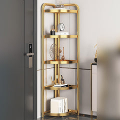 5-Tier Corner Storage Rack, Folding Shelf Stand For Bathroom, Kitchen, Living Room