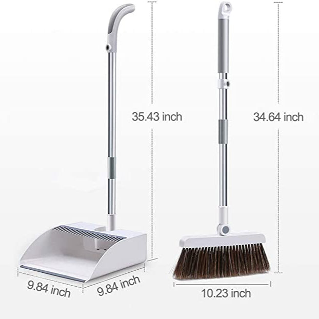 Magnetic Household Broom with Dustpan