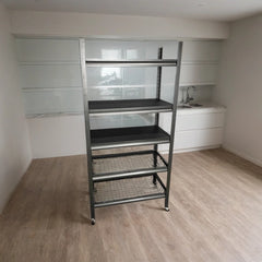 5 -Tier Storage Shelf, Utility Rack, Storage Organizer Stand for Kitchen, Bathroom, Office