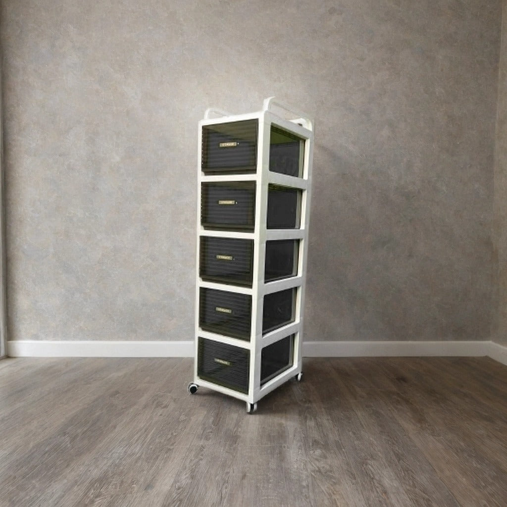 Multi-layer Storage Cabinet, Drawer Type Storage Unit, Home Office Organizer Cart