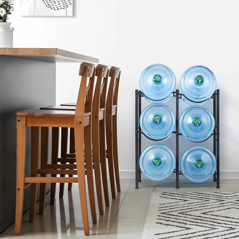 5 Gallon Water Bottle Stand, Metal Water Bottle Holder Storage Rack