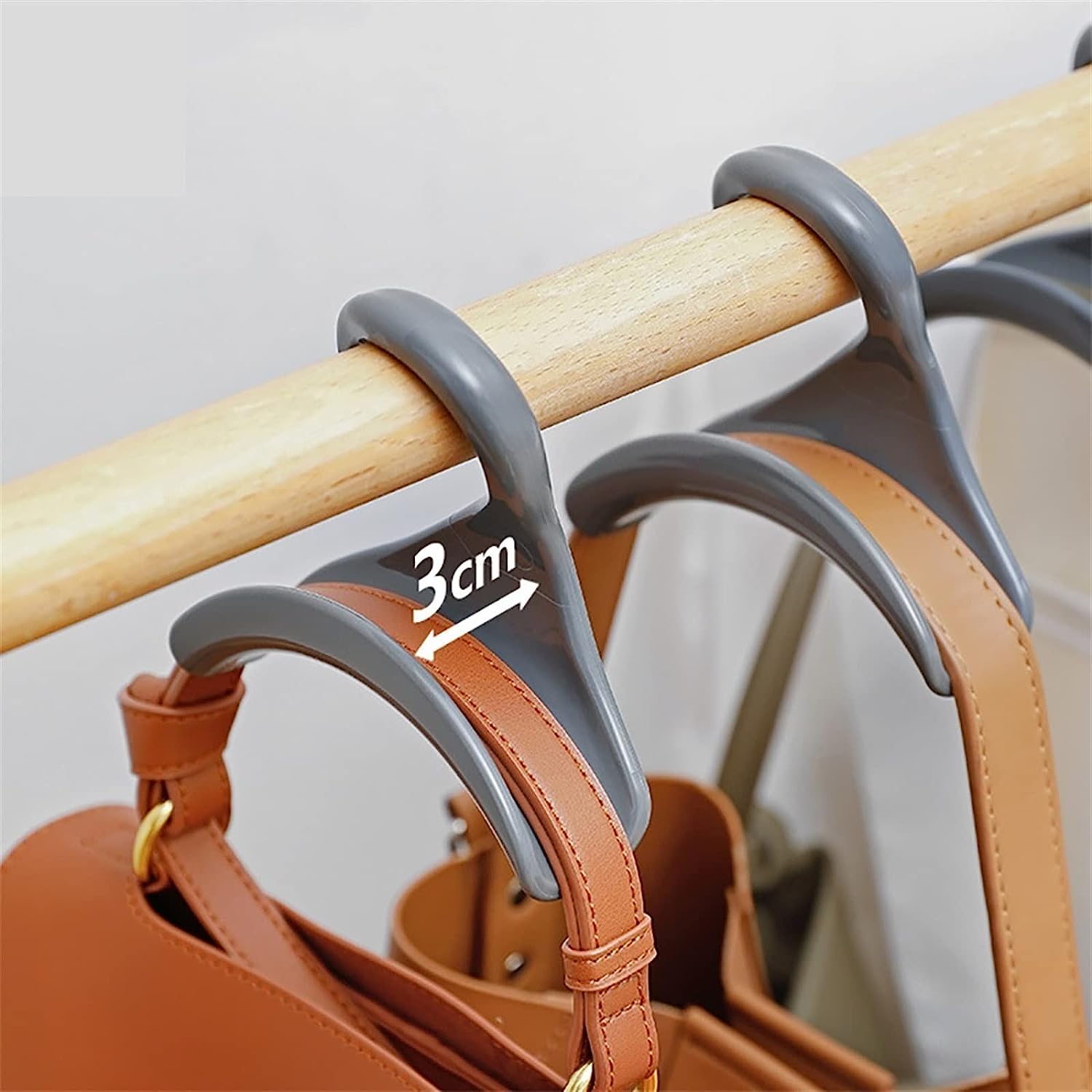 Space-Saving Hanger Hooks for Bags, Belts, Scarves - Handbag and Closet Organizer [2 Pcs]