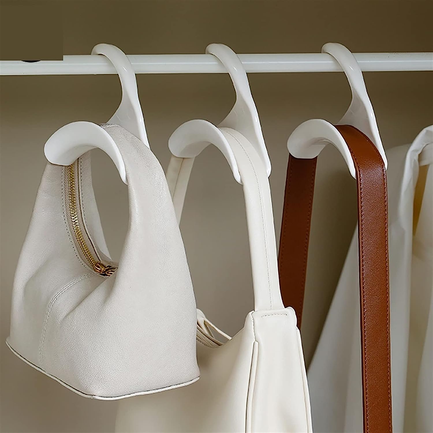 Space-Saving Hanger Hooks for Bags, Belts, Scarves - Handbag and Closet Organizer [2 Pcs]