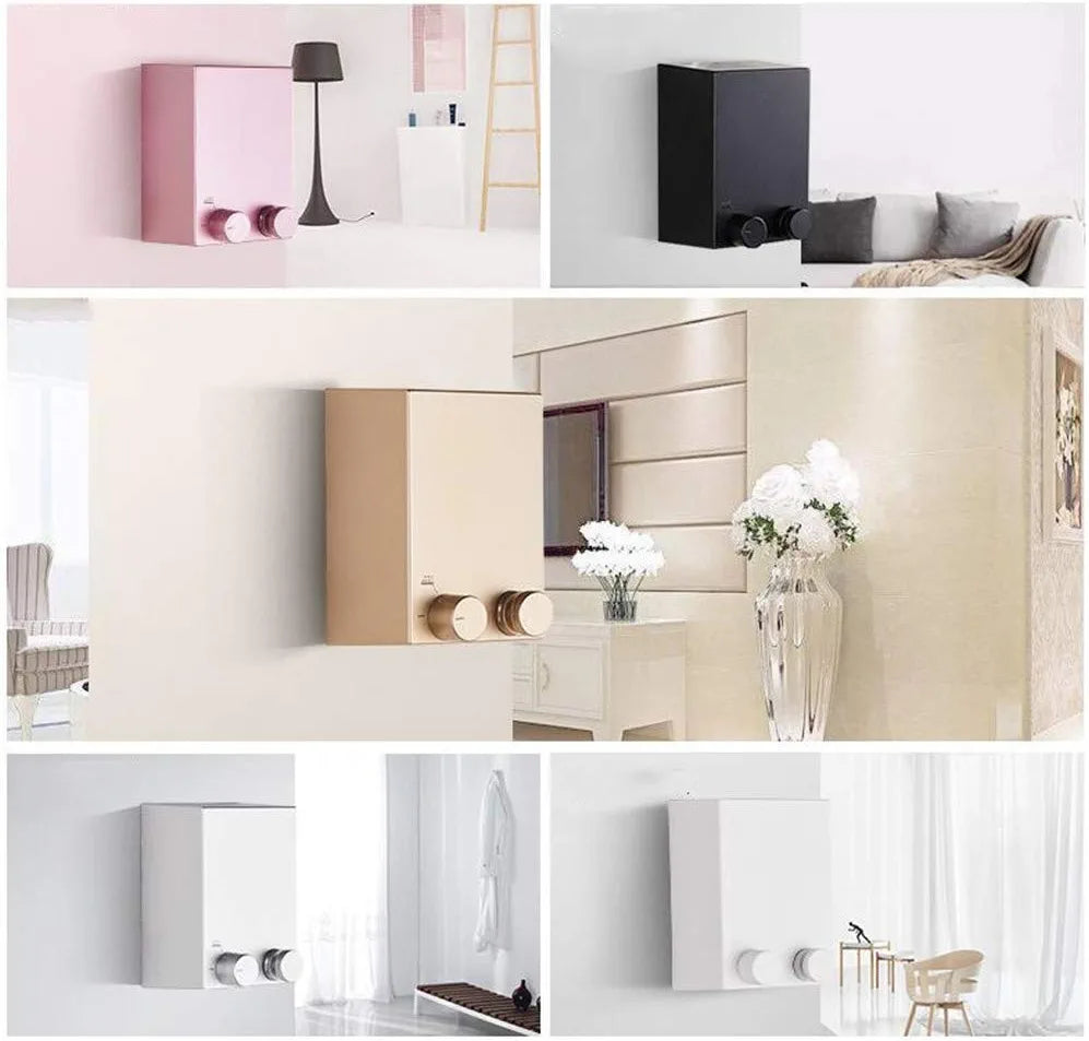 Retractable Wire Indoor and Outdoor Clothes Wall Hanger