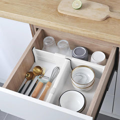 Expandable Adjustable Drawer Separator, Shelf Partition Divider Organizer