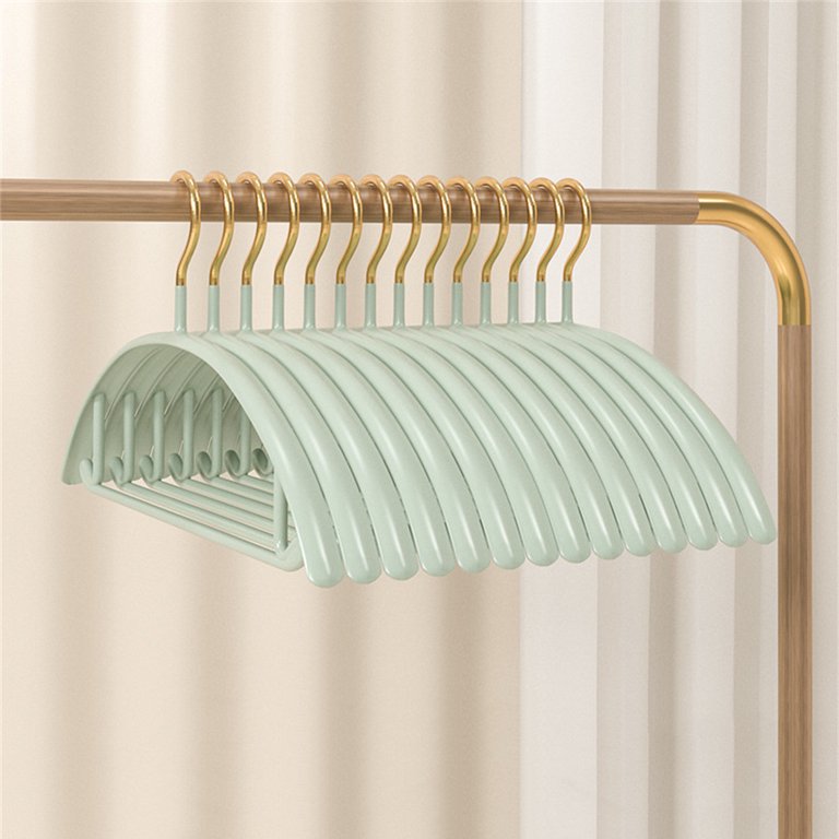 No Shoulder Bump Non-slip Traceless Clothes Hanger, Pack of 5