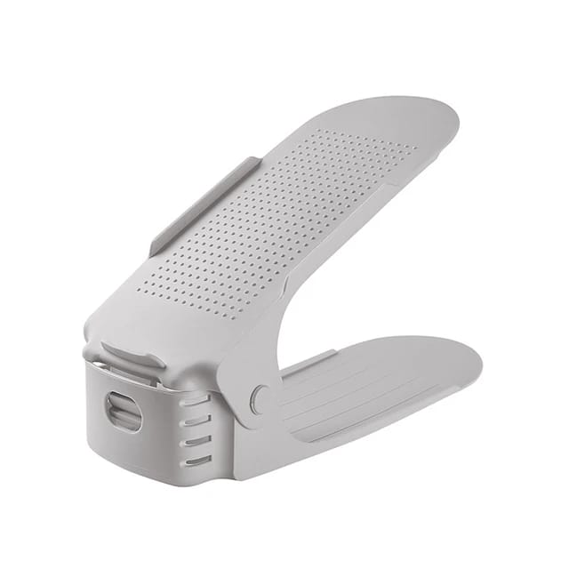 Space Saving Adjustable Shoe Holder, 1 Pair Shoe Rack