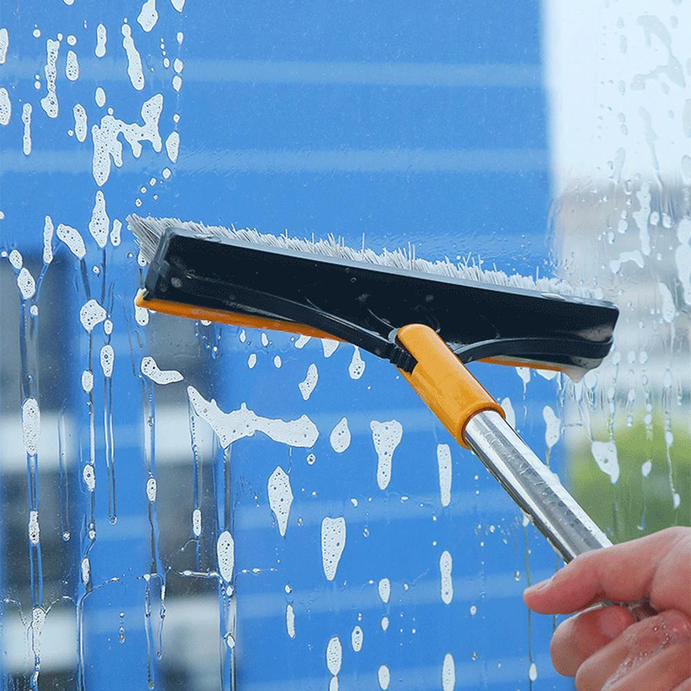 2in1 Floor Scrub Brush with Wiper