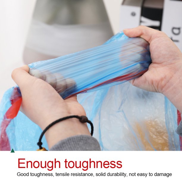 75 PCS x Drawstring Garbage Bag, Disposable Strong Thicken Trash Bag