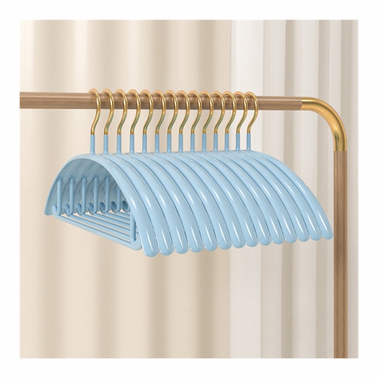 No Shoulder Bump Non-slip Traceless Clothes Hanger, Pack of 5