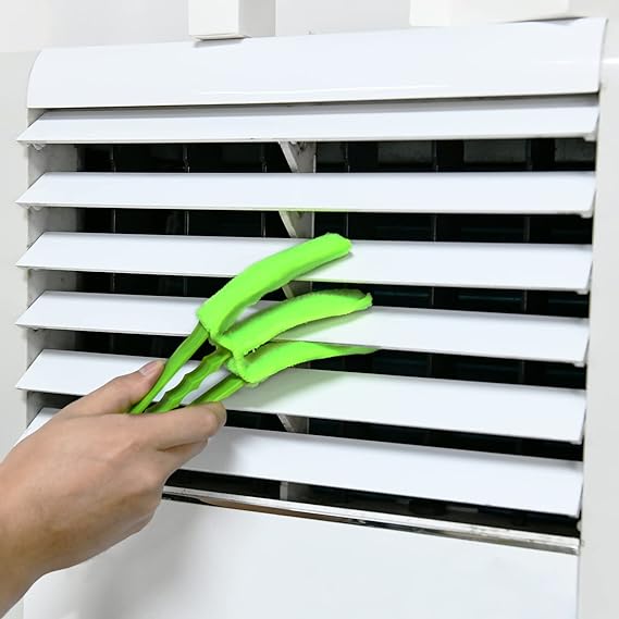 Window Blinds Cleaner Duster Brush - Washable, Reusable, and AC Cleaning Tool