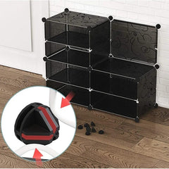 Shoe Storage Cabinet, Plastic Shoe Rack Organizer Shelf