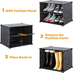 Shoe Storage Cabinet, Plastic Shoe Rack Organizer Shelf