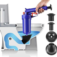 Air Drain Blaster, High Pressure Toilet Plunger, Toilet Clog Remover, Drain Cleaning Gun With Handy Pistol for Kitchen, Bathroom