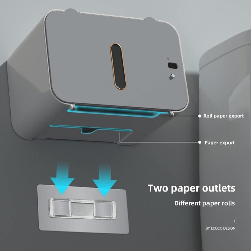 Automatic Tissue Dispenser Box, Smart Sensor Wall Mounted Toilet Paper Dispenser