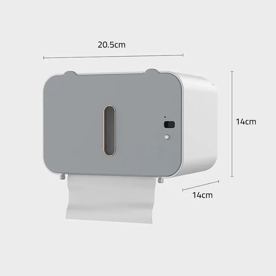 Automatic Tissue Dispenser Box, Smart Sensor Wall Mounted Toilet Paper Dispenser