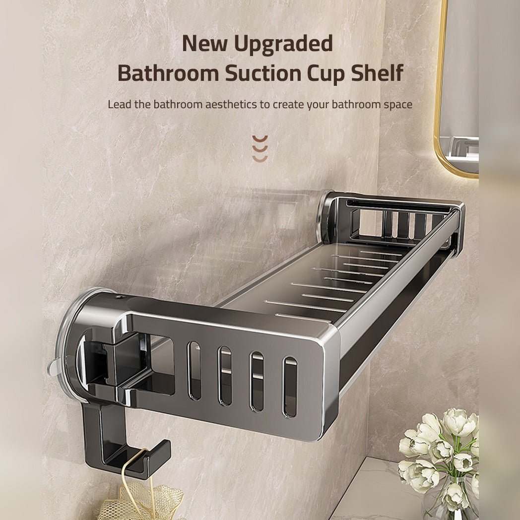 Bathroom shelf rack, Suction Cup Wall Mounted Storage Holder, Shower Shelf Organizer