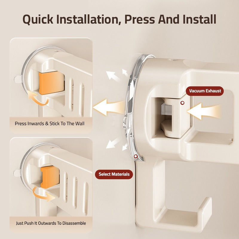 Bathroom shelf rack, Suction Cup Wall Mounted Storage Holder, Shower Shelf Organizer