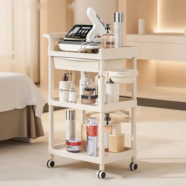 Beauty Salon Trolley, Medical Cart, Multi-layer Spa Storage Organizer Cart