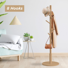 Wooden Cloth Hanger Stand, Coat Rack Garment Hanger