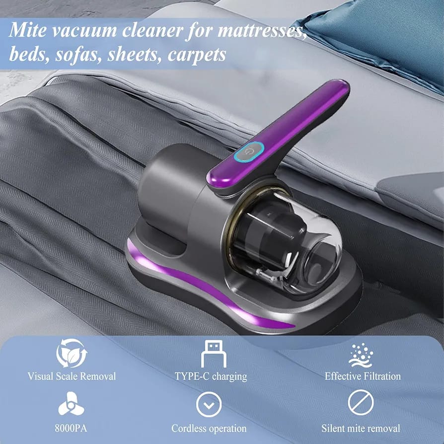 ADMOS Acarid Remover, Handheld Bed Mattress Sofa Vacuum Cleaner, Dust Mite Cleaner