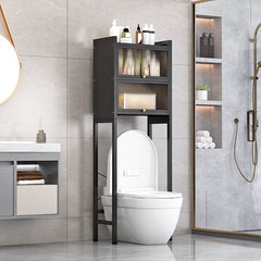 Toilet Storage Cabinet, Over The Toilet Rack Shelf, Space Saving Bathroom Organizer