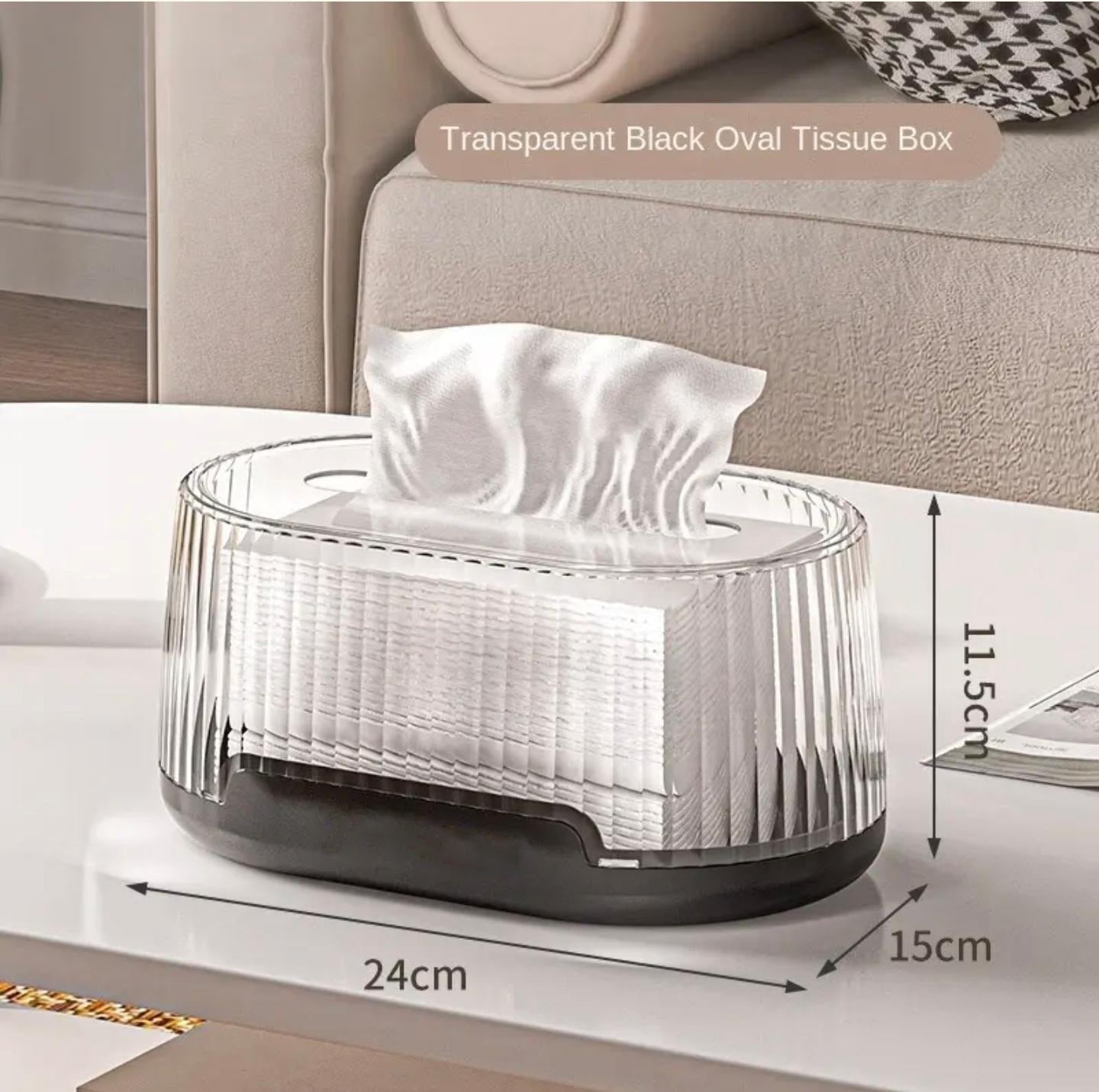 Transparent Tissue Box, Dustproof Tissue Holder for Home, Office Use