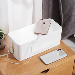 Cable Organizer Box, Extension Socket Storage Box For Desktop, Cable Hiding Box, Household Cord Organizer
