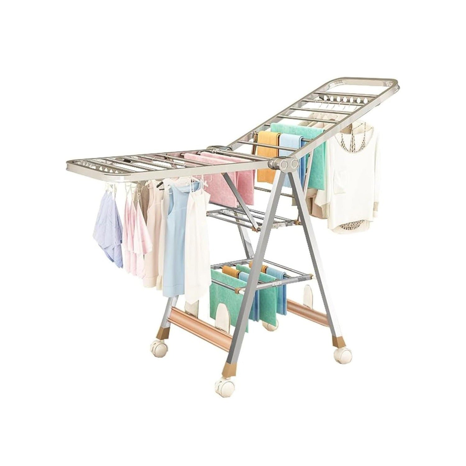 Cloth Drying Rack, Foldable Cloth Rail, Cloth Hanger Laundry Stand